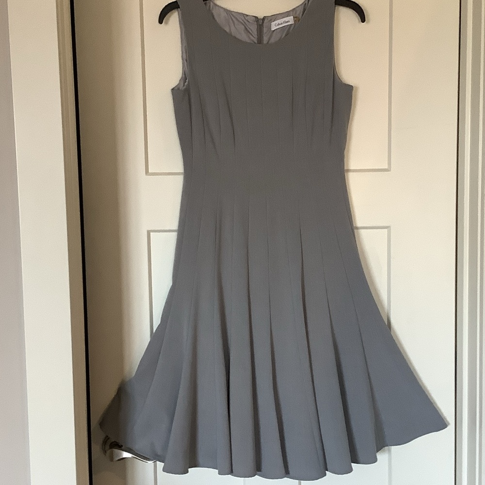 Calvin Klein Gray Swing Dress